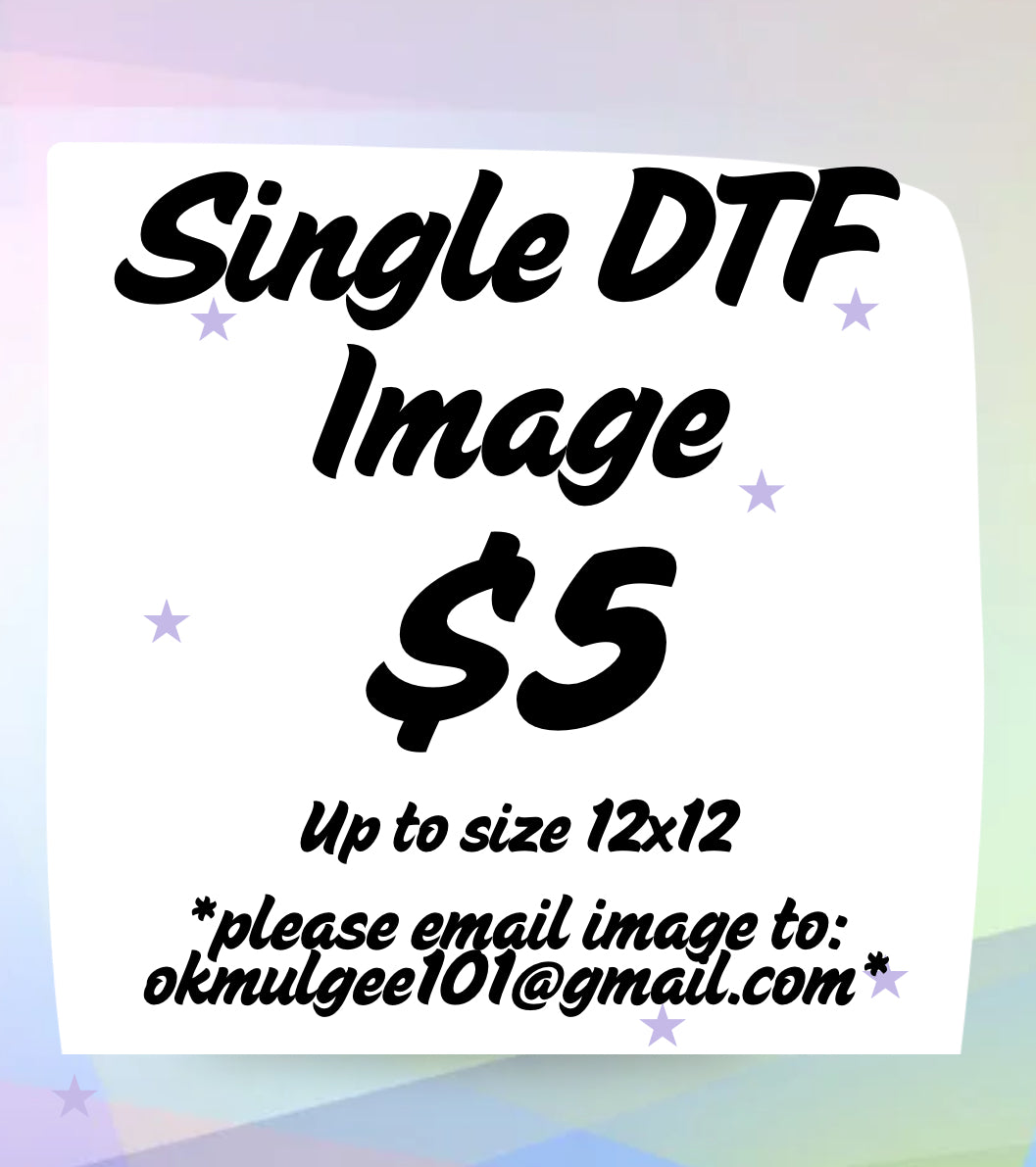 Single DTF transfer