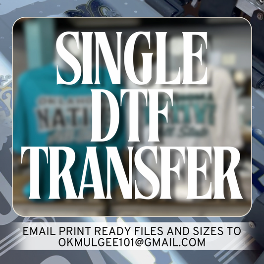 Single DTF transfer