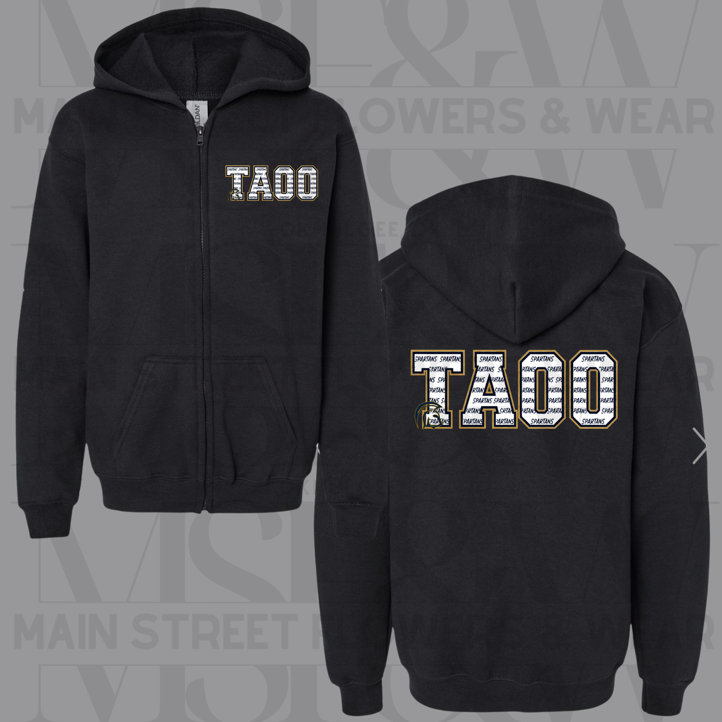 TAOO Outline Full Zip Hoodie