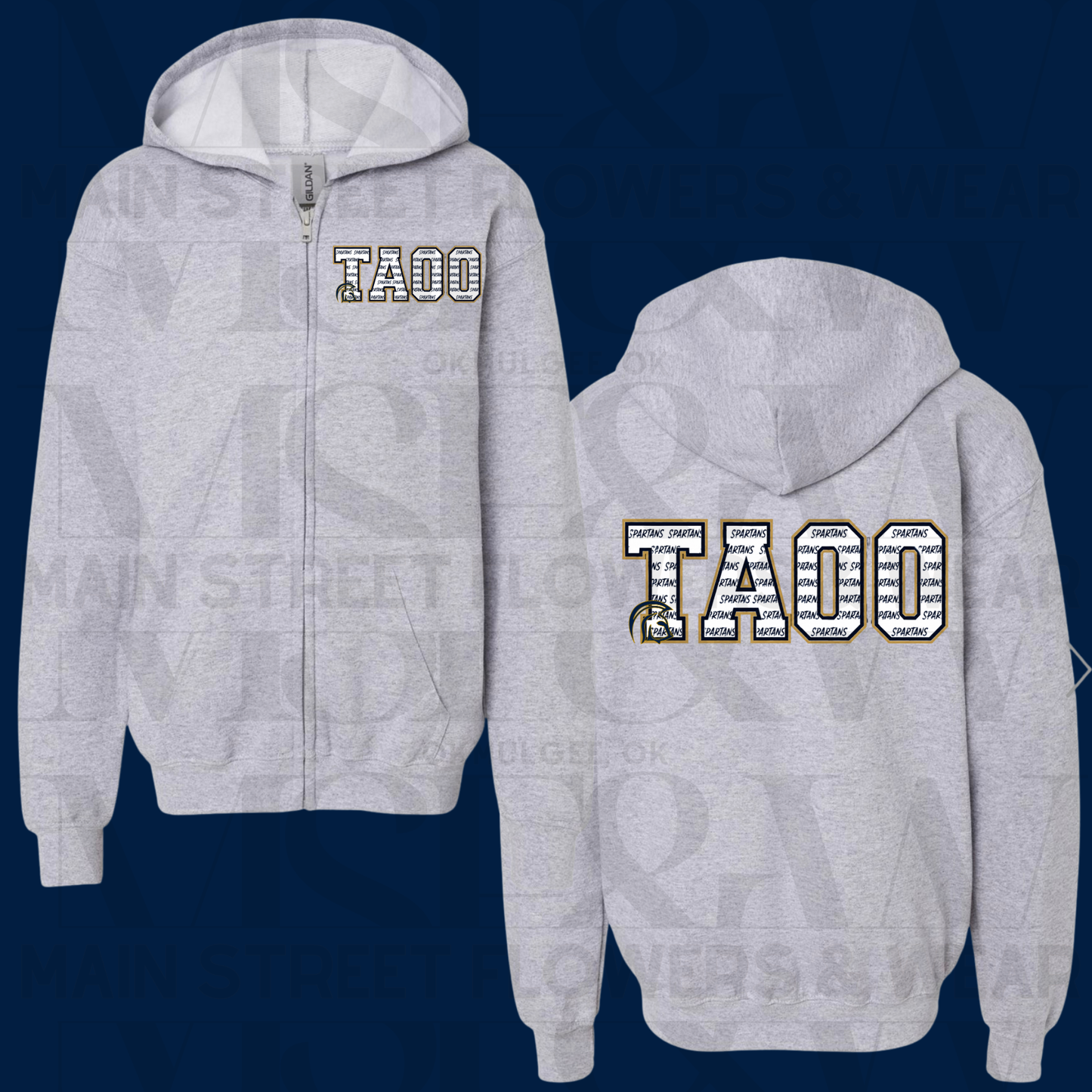 TAOO Outline Full Zip Hoodie