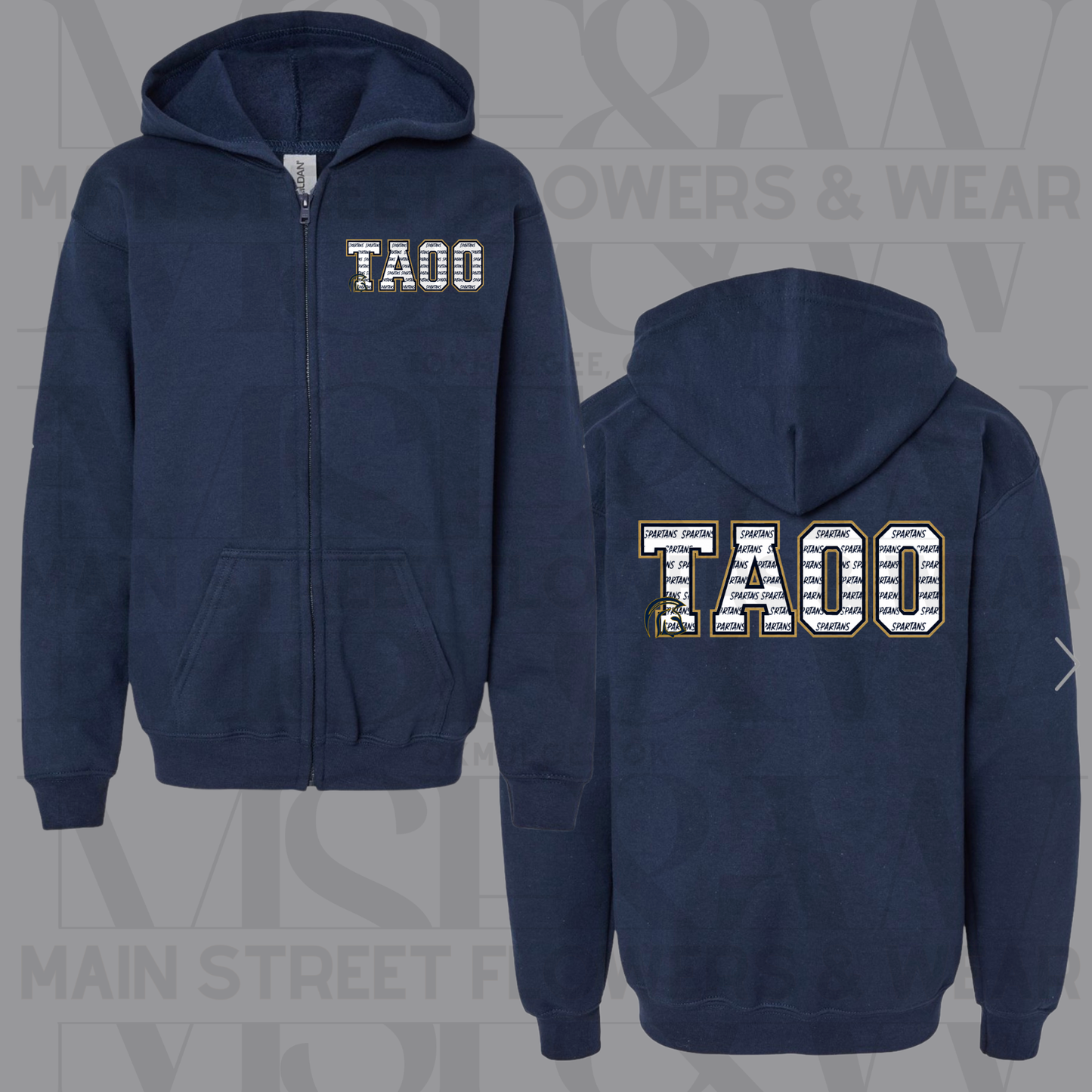 TAOO Outline Full Zip Hoodie